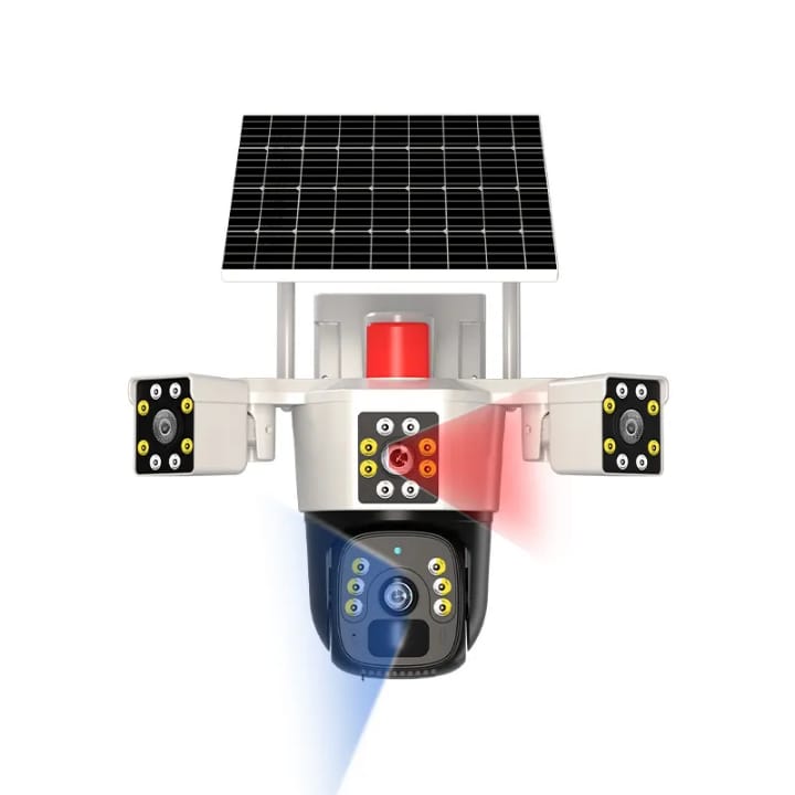 Miniatura 7 de Camara Seguridad Solar 3 Lentes Sim Card
